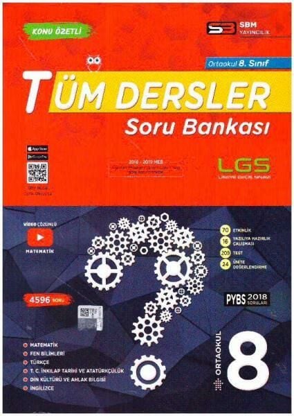 SBM Yayınları 8. Sınıf Tüm Dersler Soru Bankası