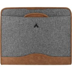 Önder Mi̇lano Gi̇zli̇ Saplı Çi̇ft Fermuarlı Evrak Çantası Koyu Gri