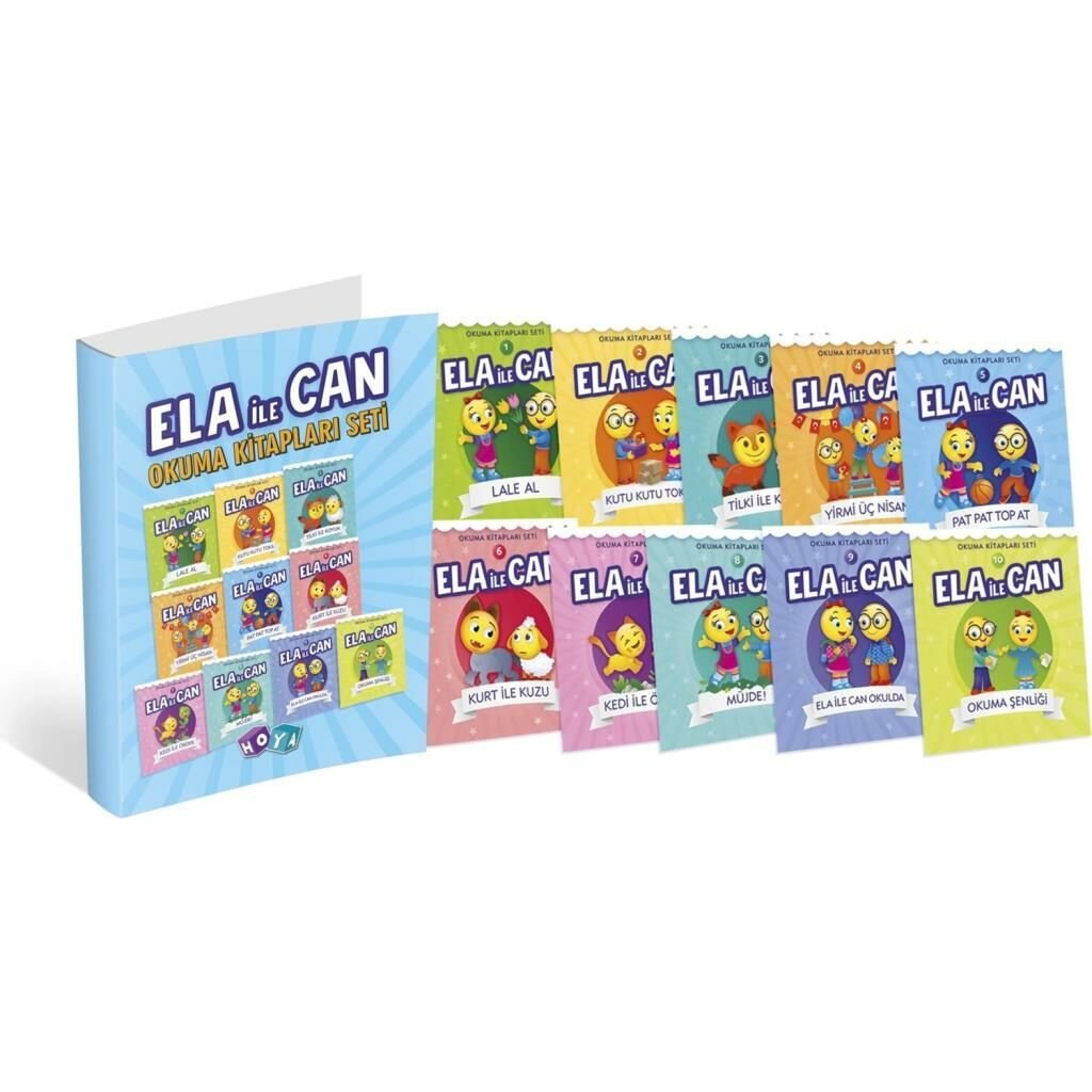 Hoya 1. Sınıflar için Ela ile Can Serisi 10 Kitap