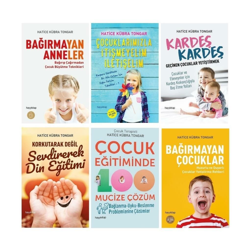Hatice Kübra Tongar Mutlu Çocuk Mutlu Aile Seti 6 Kitap Takım