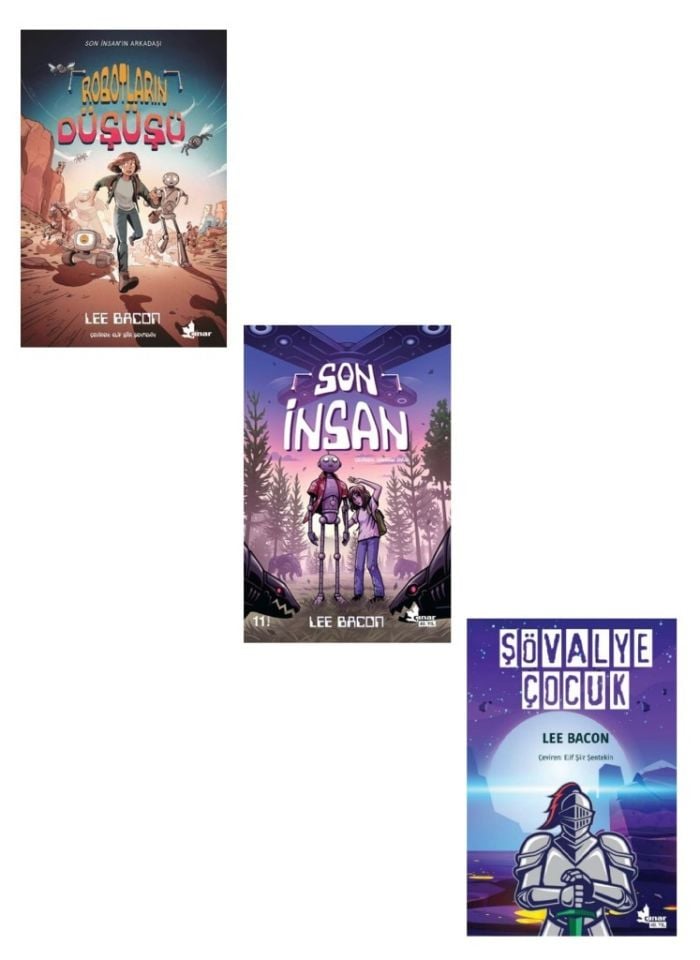 Lee Bacon Seti 3 Kitap (Son İnsan + Şövalye Çocuk + Robotların Düşüşü)