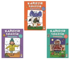 Sincap Okul Öncesi Keşfet-Karıştır Eşleştir Seti 3 Kitap