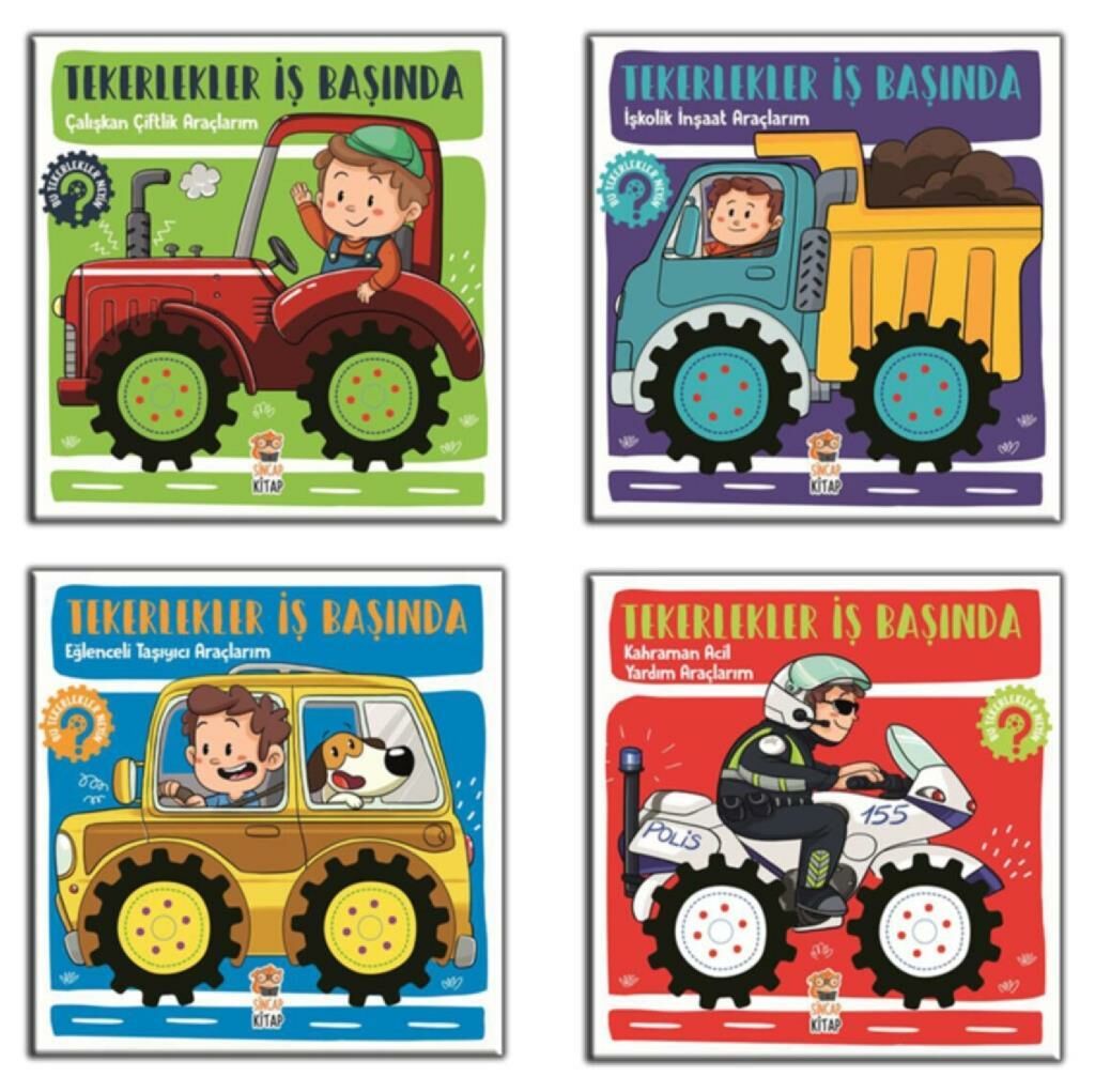 Sincap Tekerlekler İş Başında Seti 4 Kitap