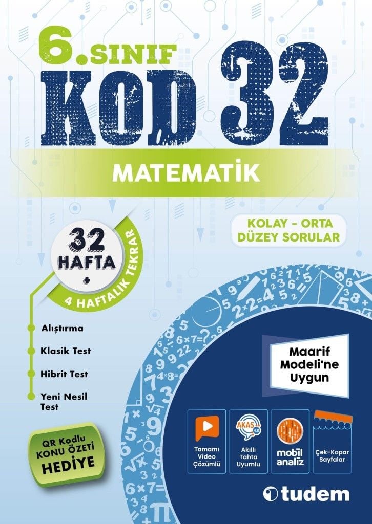 Tudem 6. Sınıf Kod 32 Matematik