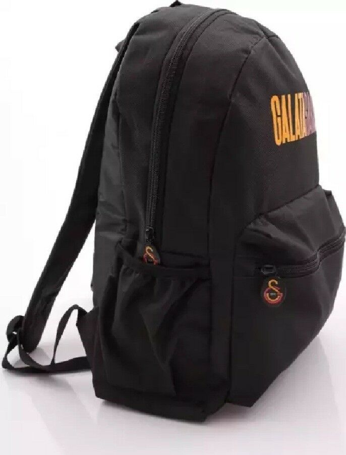 Galatasaray Sarı Kırmızı Baskı Siyah Sırt Çantası