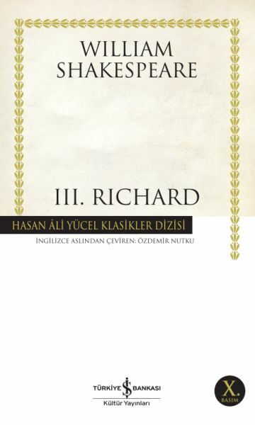 Iıı.Richard(K.Kapak) WILLIAM SHAKESPEARE