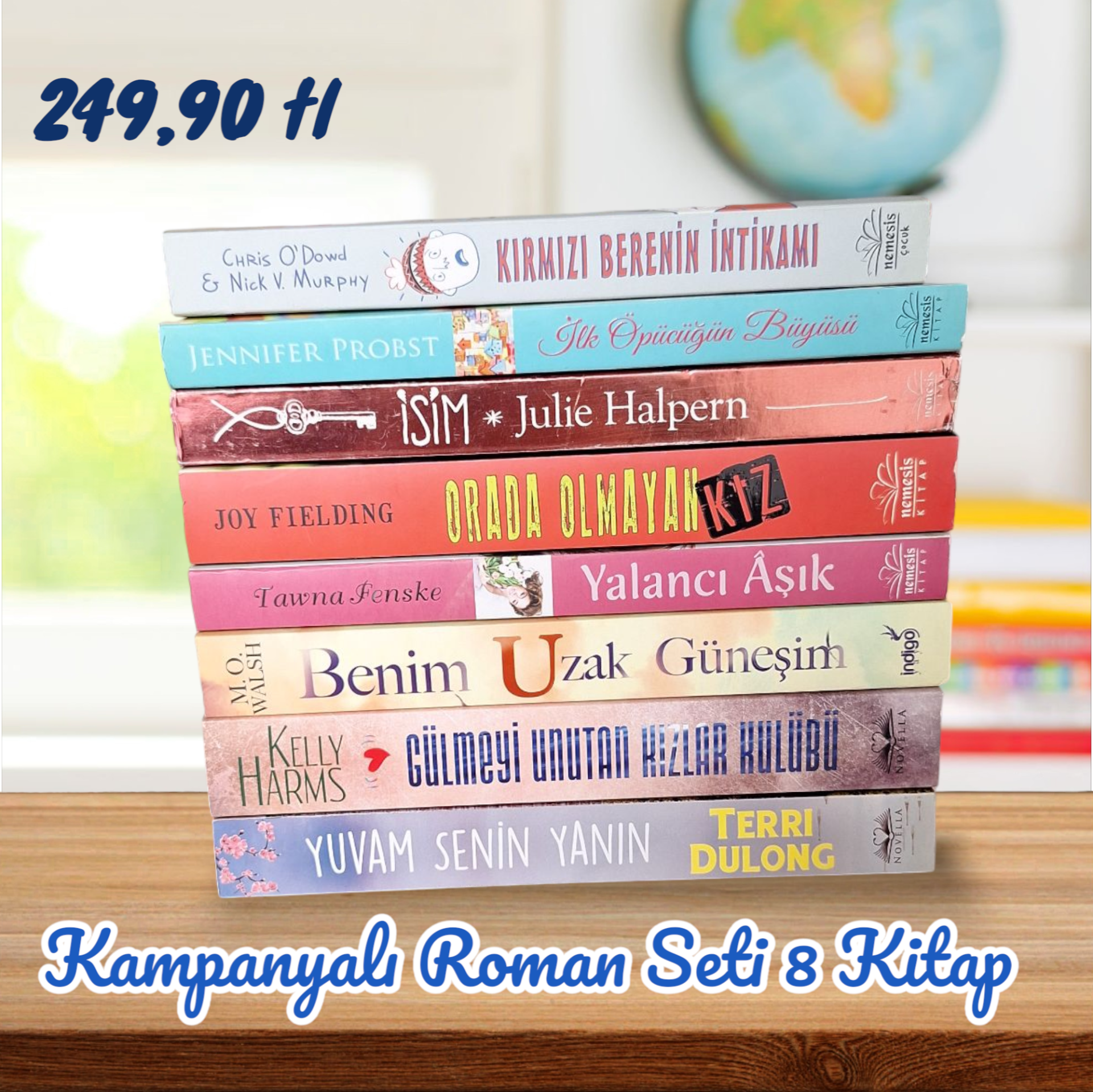 Kampanyalı Roman Seti 8 Kitap (Set 2)