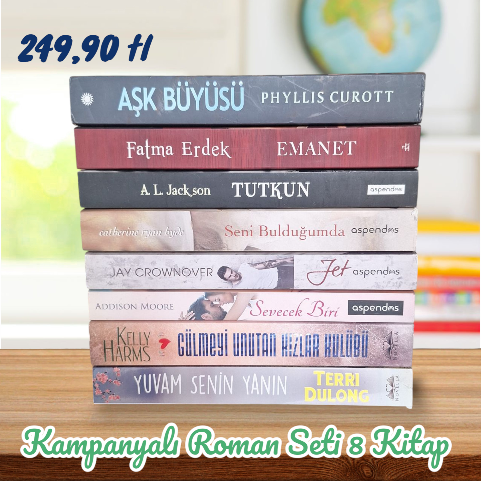 Kampanyalı Roman Seti 8 Kitap (Set 5)