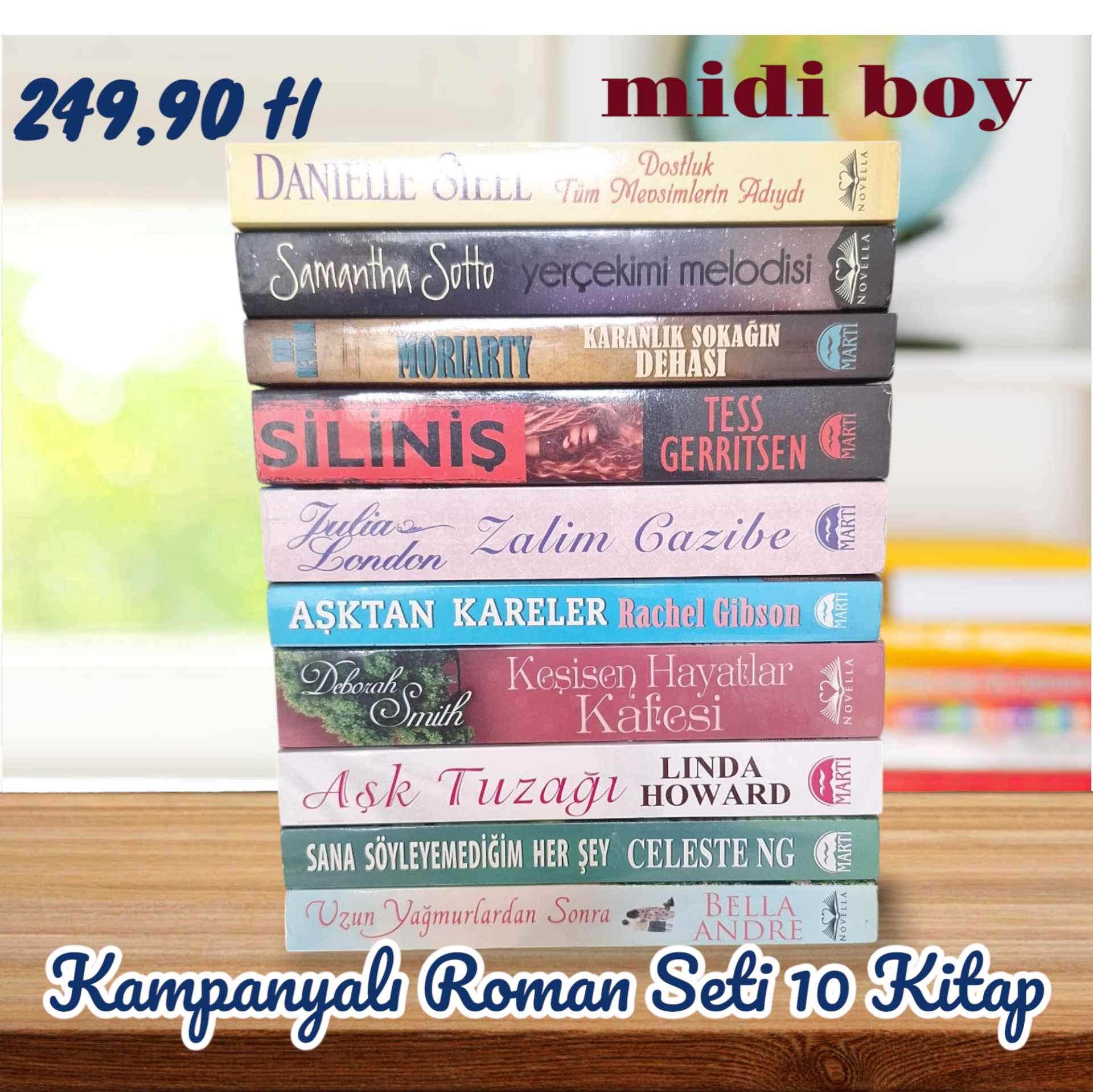 Kampanyalı Roman Seti Modi Boy 10 Kitap (Set 6)
