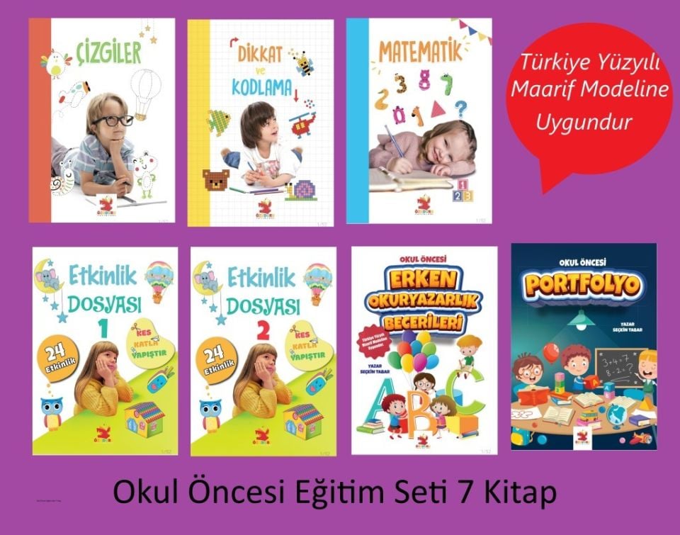 Okul Öncesi Eğitim Seti 7 Kitap