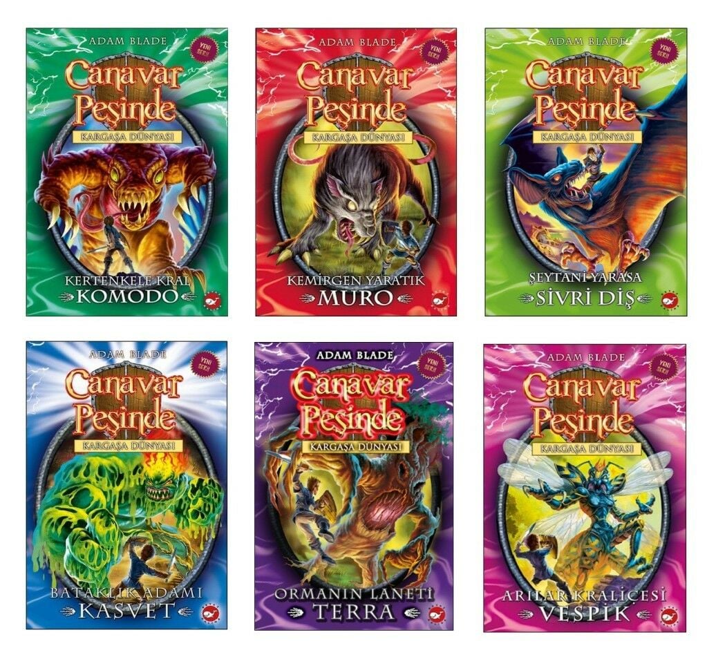 Canavar Peşinde Kargaşa Dünyası Seti 6 Kitap