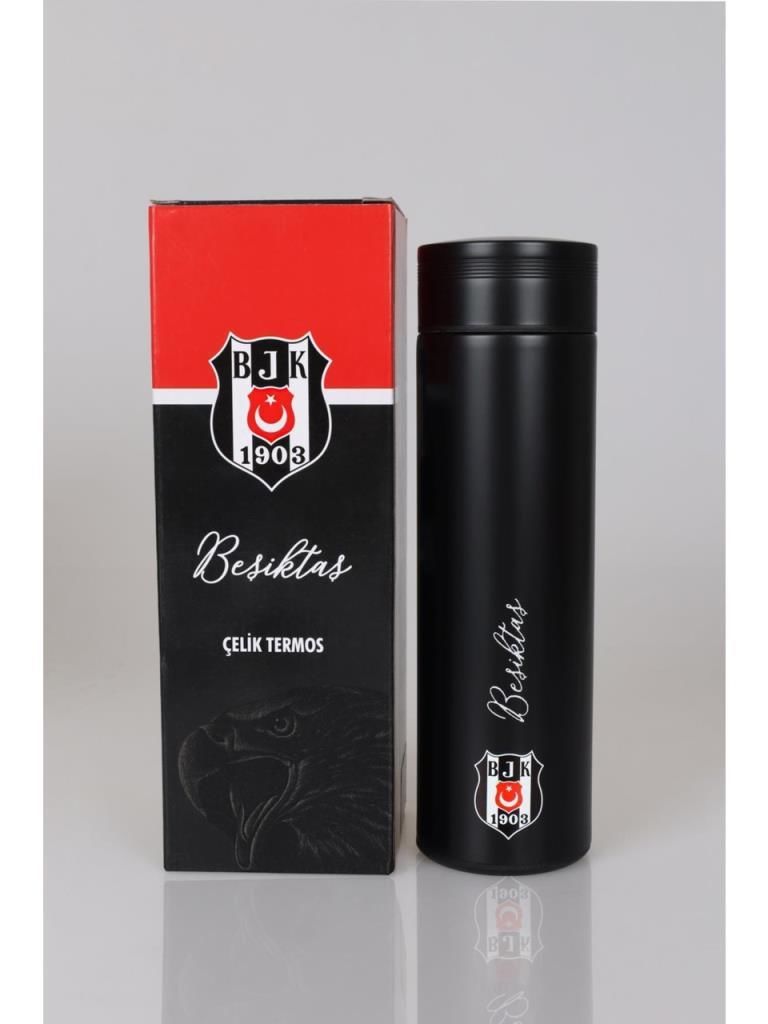 Beşiktaş Orjinal Lisanslı Logo Baskılı 500 Ml Çelik Termos