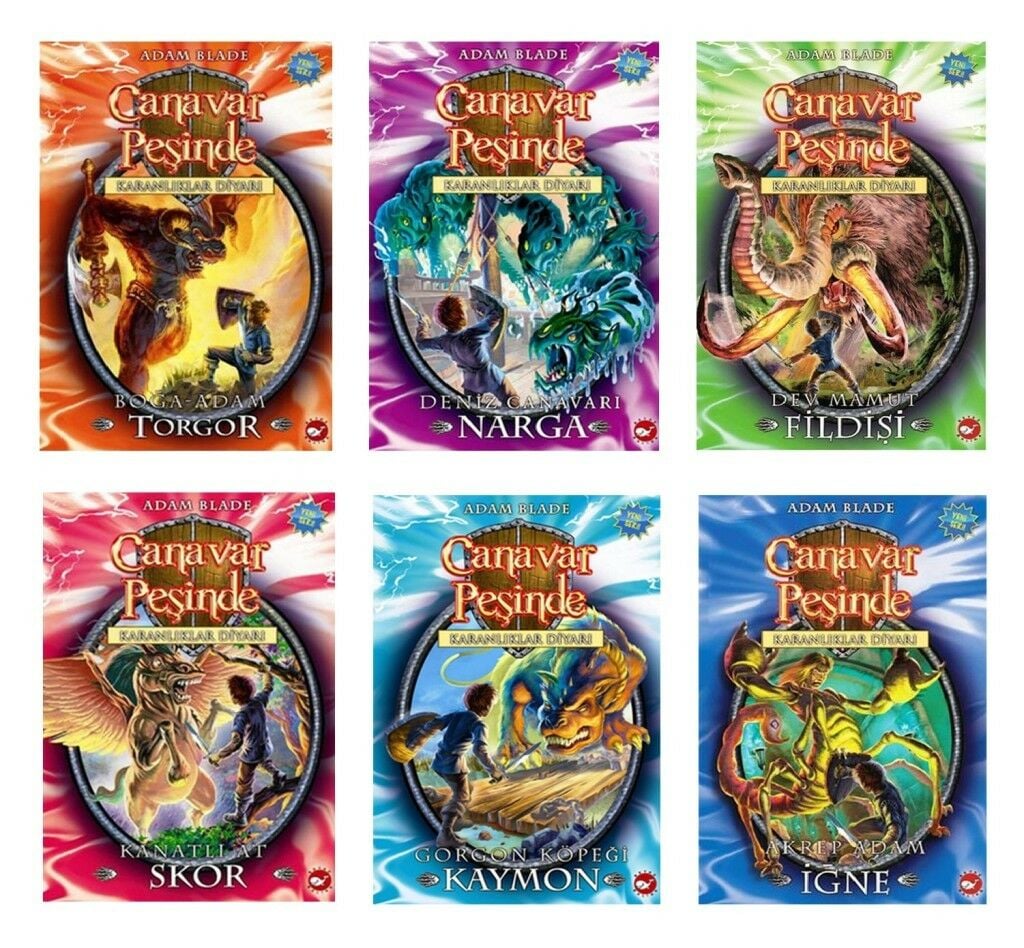 Canavar Peşinde Karanlıklar Diyarı 6 Kitap Set