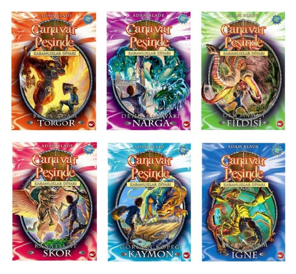 Canavar Peşinde Karanlıklar Diyarı 6 Kitap Set