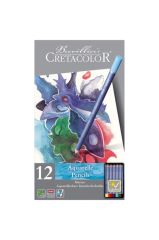 Marino Sulandırılabilir Kuru Boya Kalem Seti 12 Renk Metal Kutu