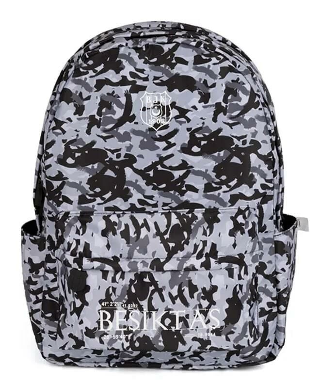 Beşiktaş Lisanslı Kamuflaj Baskı Batik Sırt Çantası