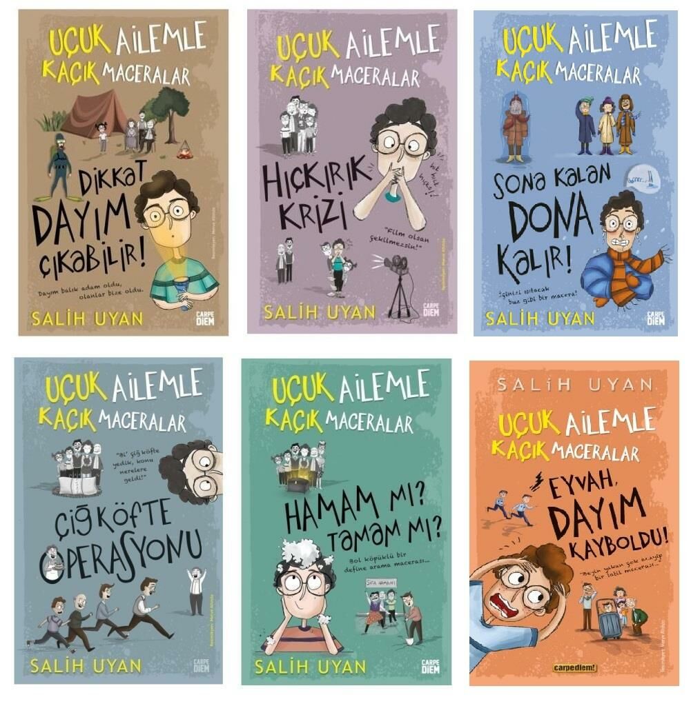Uçuk Ailemle Kaçık Maceralar Seti Salih Uyan (6 Kitap)
