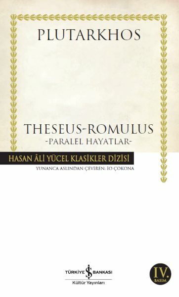 Theseus-Romulus/Paralel Hayatlar (K.Kapak) PLUTARKHOS