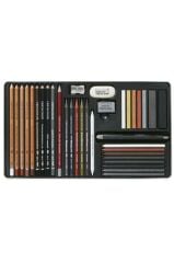 Ultimo Drawing Set Profesyonel Çizim Seti 35 Parça Metal Kutu