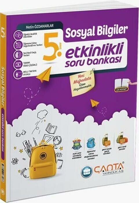 Çanta 5. Sınıf Sosyal Bilgiler Etkinlikli Kazanım Sıralı Soru Bankası