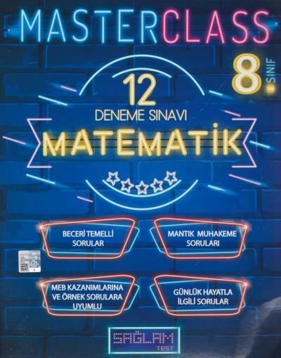 Sağlam Test 8. Sınıf Matematik MASTERCLASS 12 Deneme Sınavı