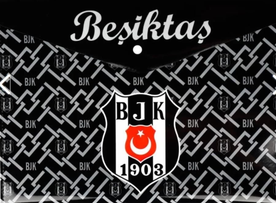 Beşiktaş Lisanslı Çıtçıtlı Zarf Dosya