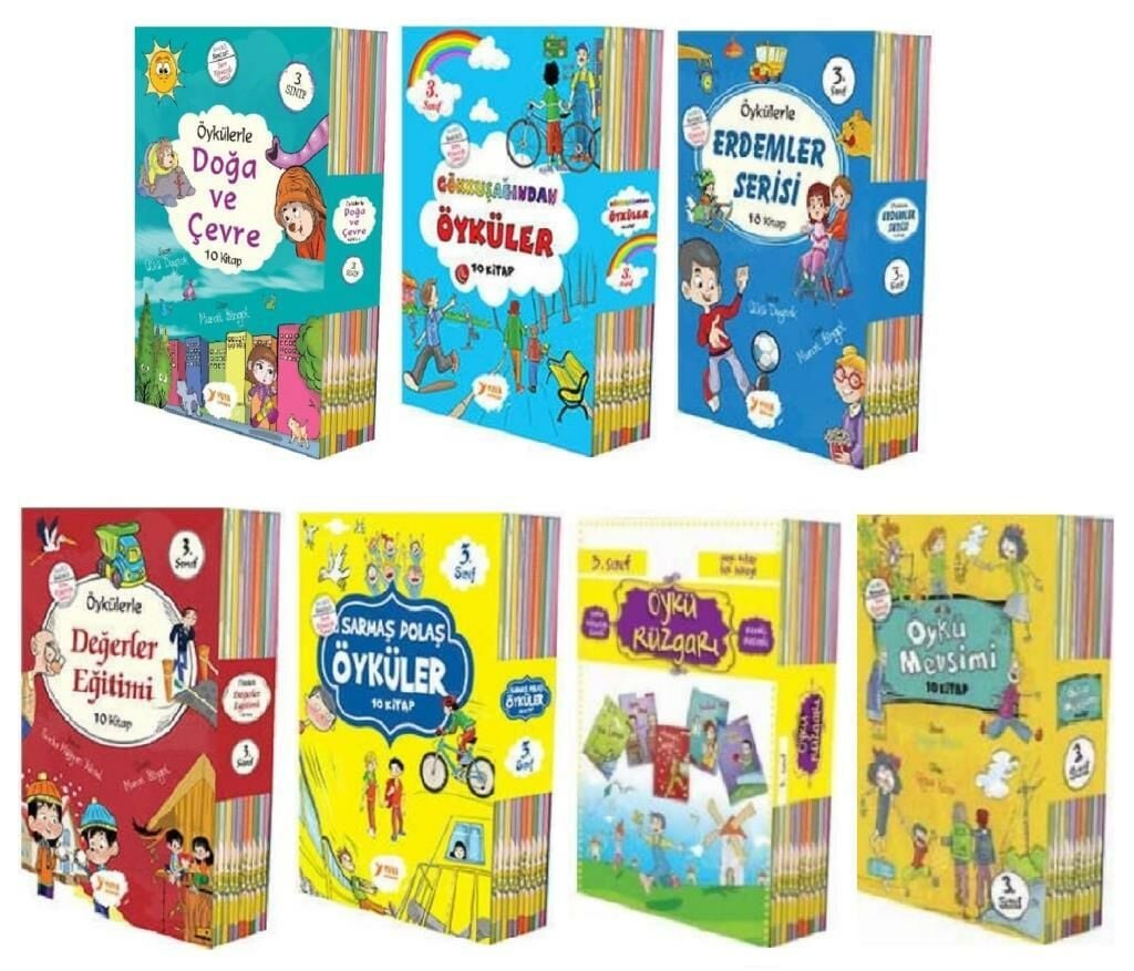 Yuva 3. Sınıf Hikaye Seti 7 Kutu 70 Kitap