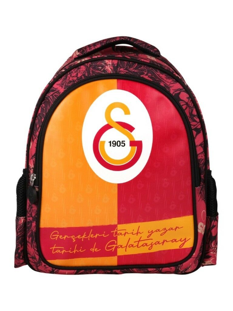 Galatasaray 2 Bölmeli Parçalı Suni Deri Okul Sırt Çantası