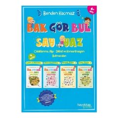 Benden Kaçmaz 4 lü Set (Odaklanma - Algı-Dikkat Ve Konsantrasyon Bulmacaları) CANAN ÖZTÜRK