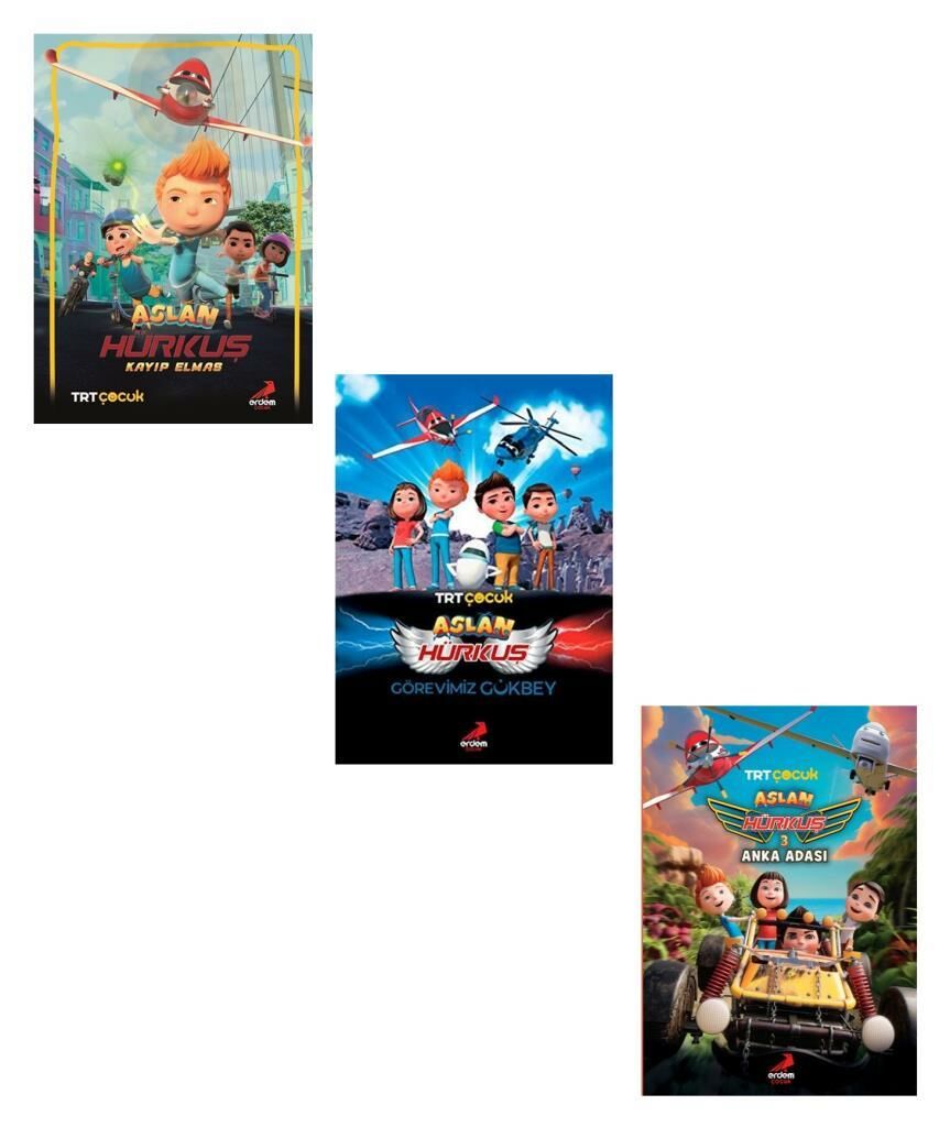 Trt Çocuk Aslan Hürkuş Hikaye Seti 3 Kitap