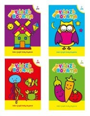 Okul Öncesi Yıldızlı Boyama Seti 4 Kitap