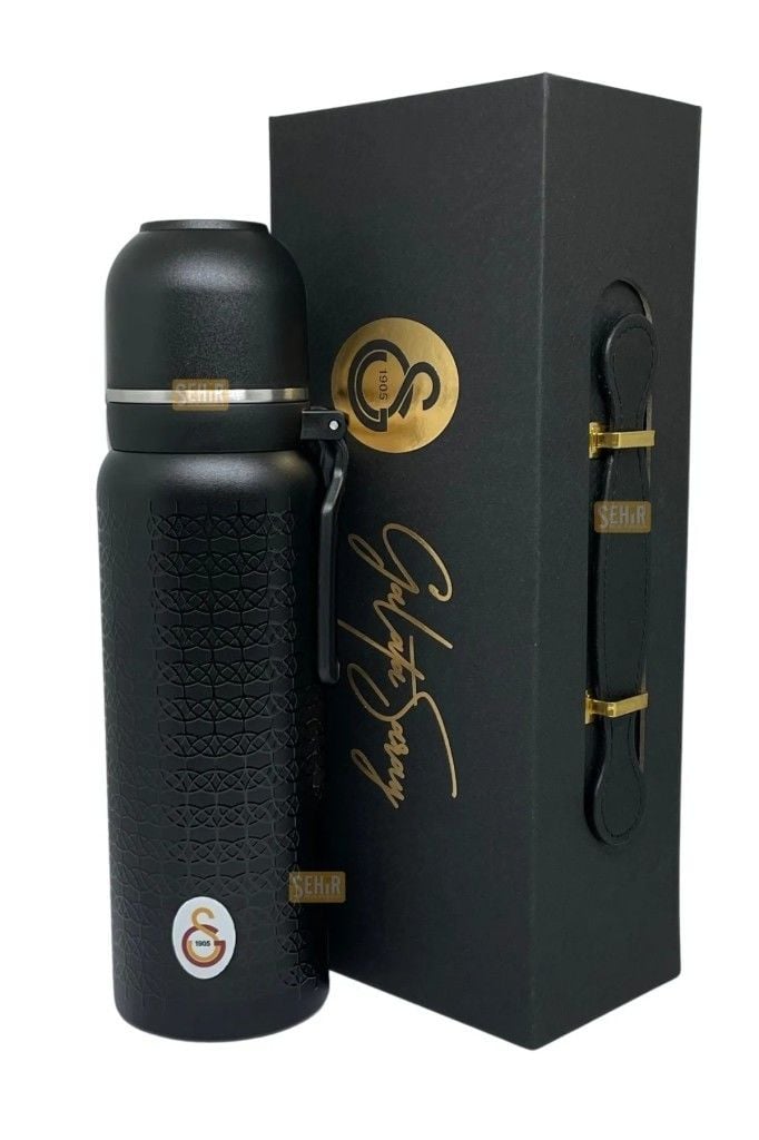 Galatasaray Lisanslı Çift Katlı Paslanmaz Çelik Termos 650 ml