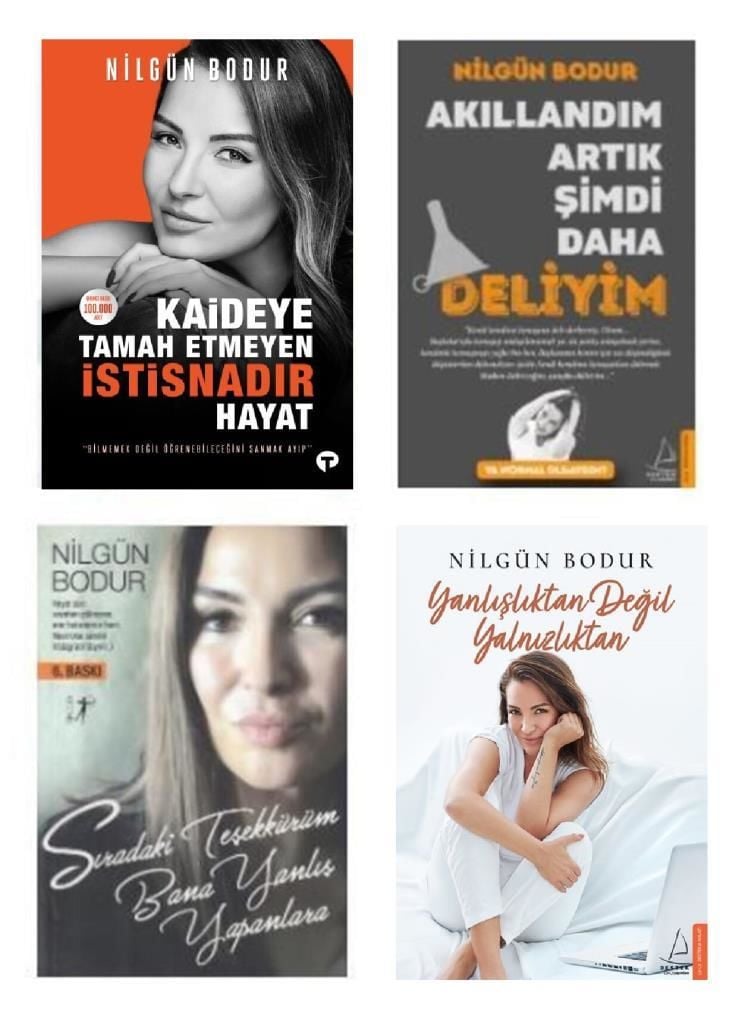 Nilgün Bodur 4 Kitap Set (Akıllandım Artık Şimdi + Yanlışlıktan Değil Yalnızlıktan + Sıradaki Teşekkürüm + Kaideye Tamah)