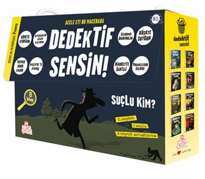 Dedektif Sensin İki Seri Bir Arada 8 Kitap