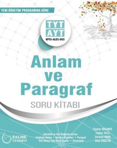 Palme TYT AYT Anlam ve Paragraf Soru Kitabı