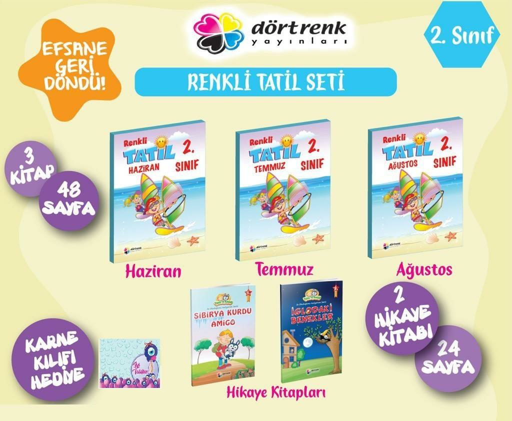 Dörtrenk 2. Sınıf Yaz Tatil Kitabı Seti (6 Parça)