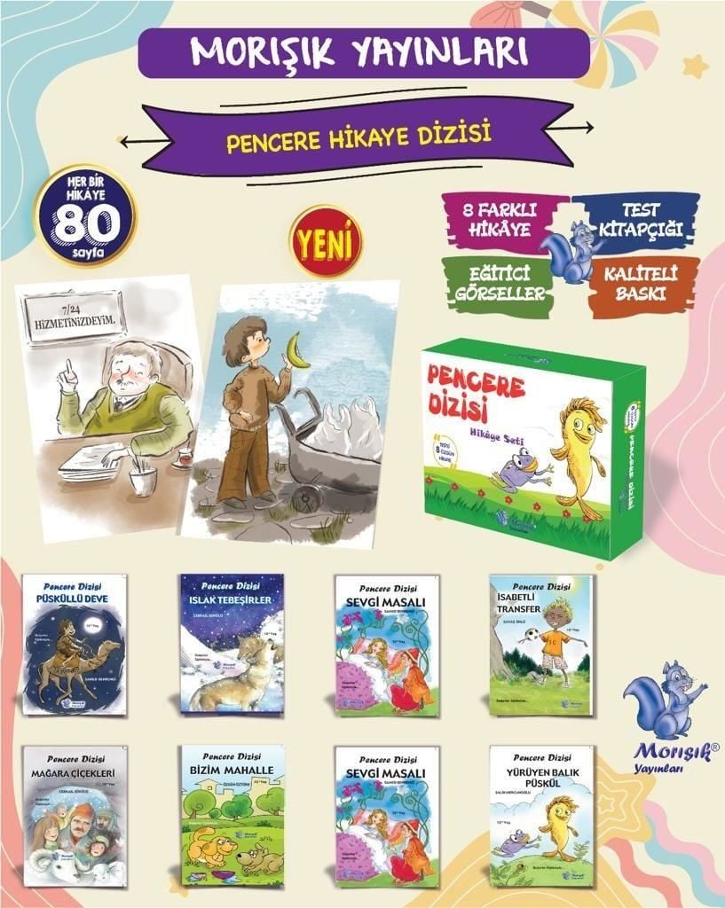 Morışık 4. Sınıf Pencere Dizisi 8 kitap
