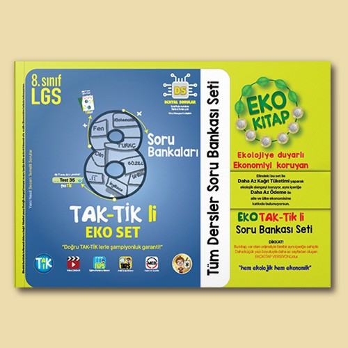 Tonguç 8. Sınıf Tüm Dersler Eko Taktikli Soru Bankası Seti