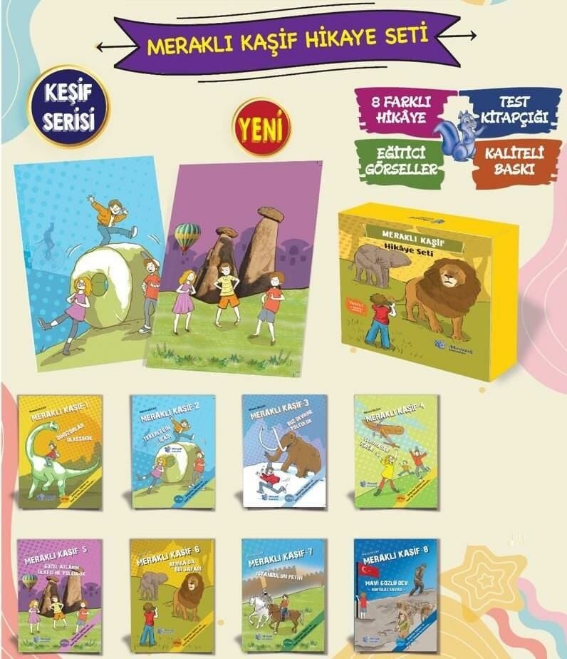 Morışık 4. Sınıf Meraklı Kaşif Serisi 8 kitap