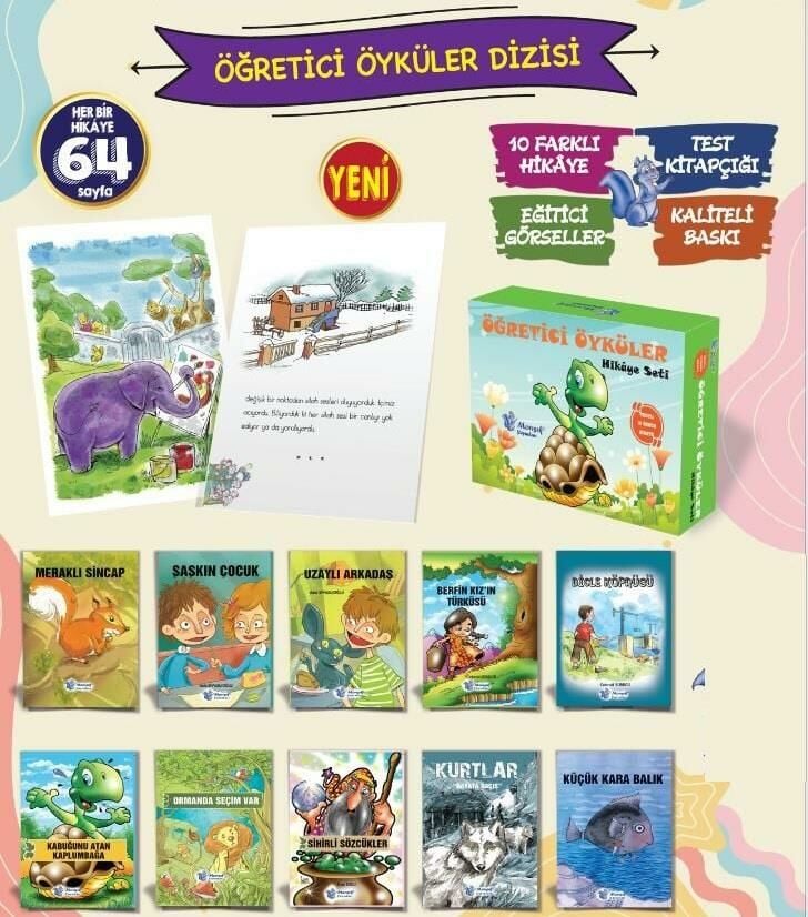 Morışık 3. Sınıf Öğretici Öyküler Dizisi (10 Kitap)