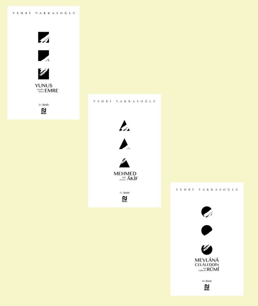 Vehbi Vakkasoğlu Seti 3 Kitap (Mevlana Celaleddin Rumi + Yunus Emre + Mehmed Akif)