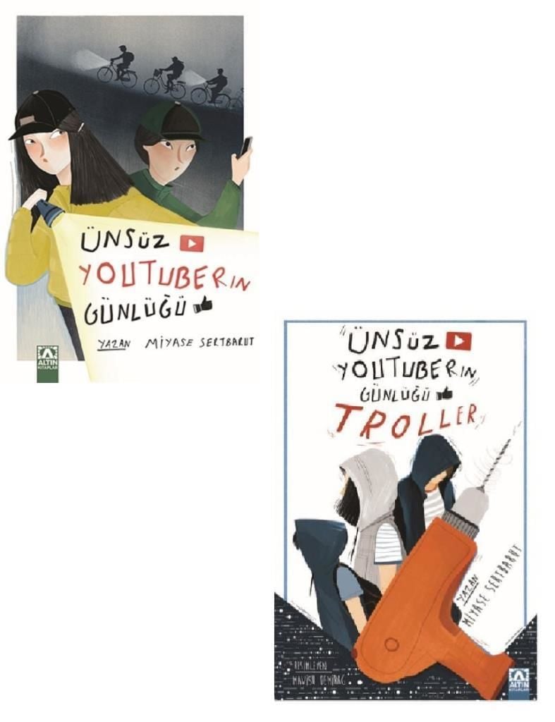 Miyase Sertbarut Ünsüz Youtuberın Günlüğü Set 2 Kitap