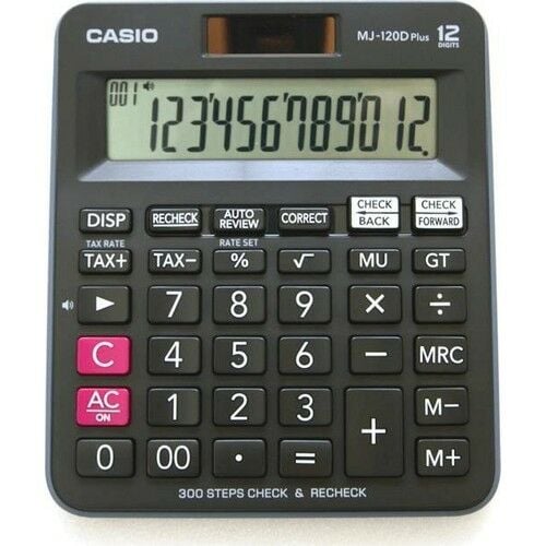 Casio 12 Hane Hesap Makinesi (MJ-120D PLUS)