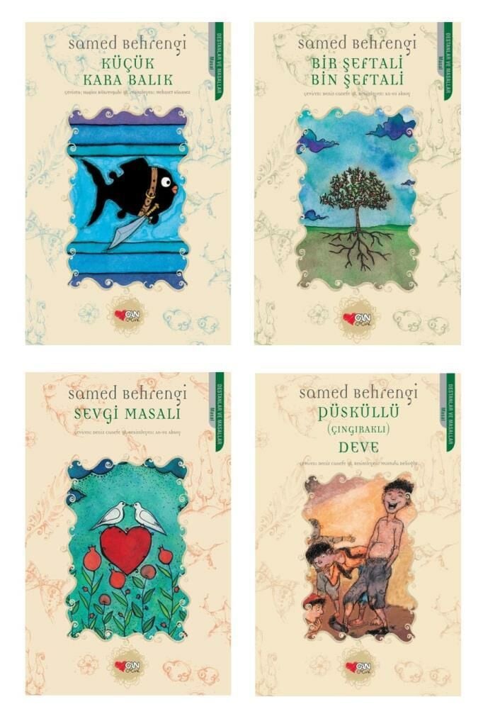 Samed Behrengi Seti 4 Kitap (Küçük Kara Balık + Bir Şeftali Bin Şeftali + Sevgi Masalı + Püsküllü Deve)