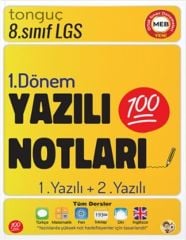 Tonguç 8. Sınıf Yazılı Notları 1. Dönem 1 ve 2. Yazılı