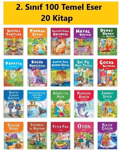 2. Sınıf 100 Temel Eserden Seçmeler 20 Kitap (armağan-arkadaş)