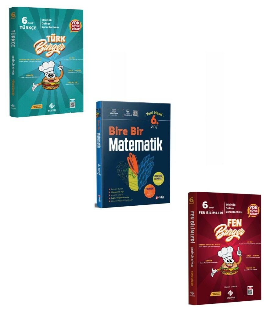 6. Sınıf Türkçe Matematik Fen Bilimleri Etkinlikli Soru Bankası