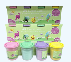Faber Castell Oyun Hamuru 4 Renk Paste Renkler