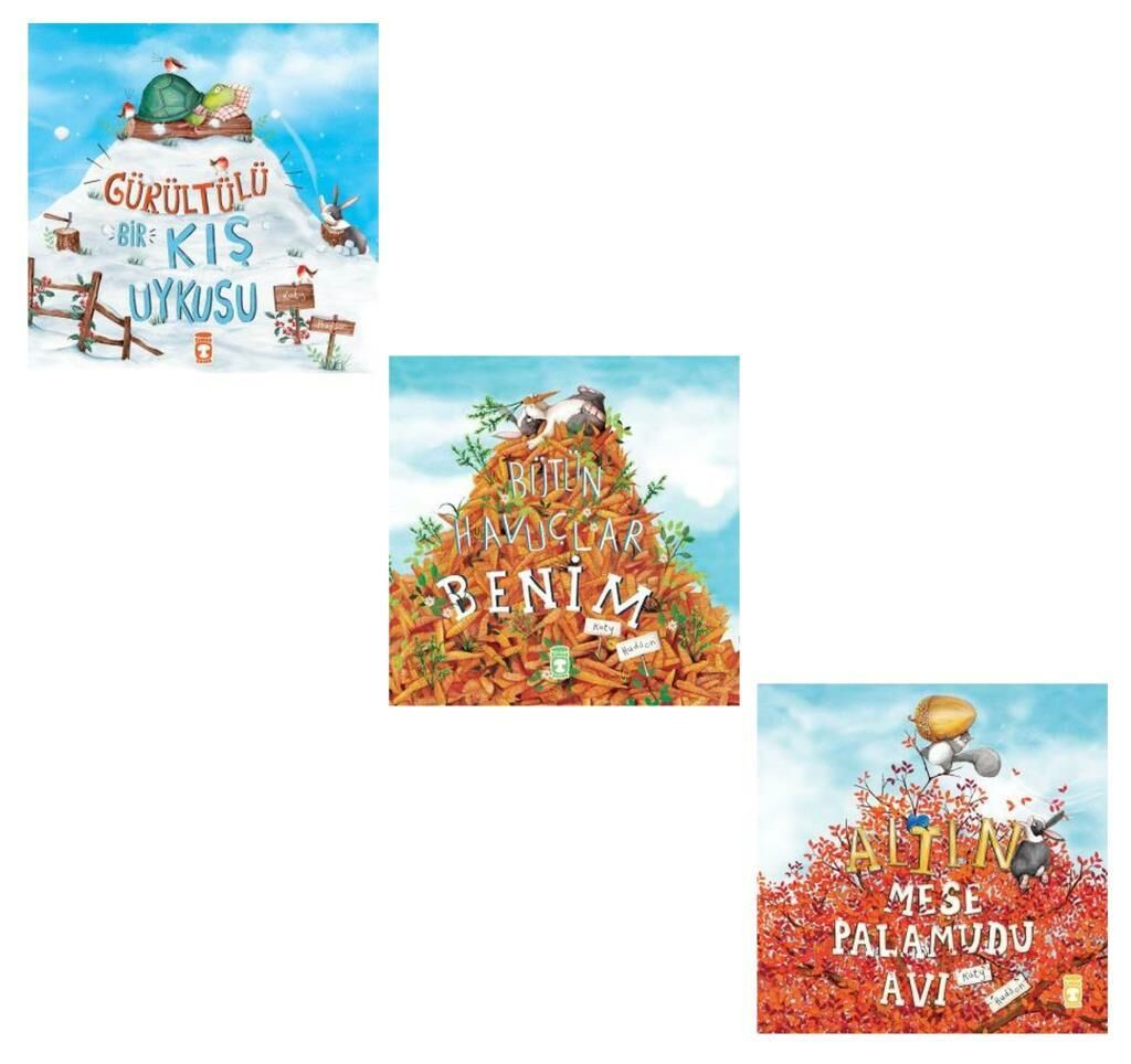 Altın Meşe Palamudu Avı + Gürültülü Bir Kış Uykusu + Bütün Havuçlar Benim 3 Kitap Set