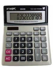 Inox Ofis Tipi 12 Haneli Büyük Boy Hesap Makinesi